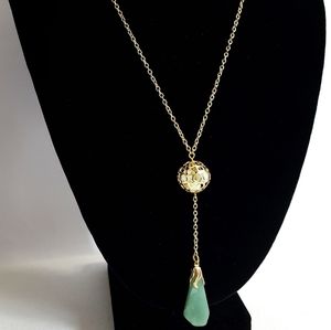 Caged Stone Necklace